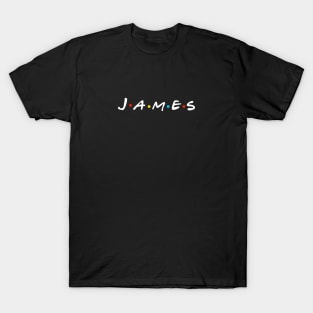 James Tshirt for Men Personalized Simple Gift with Name T-Shirt